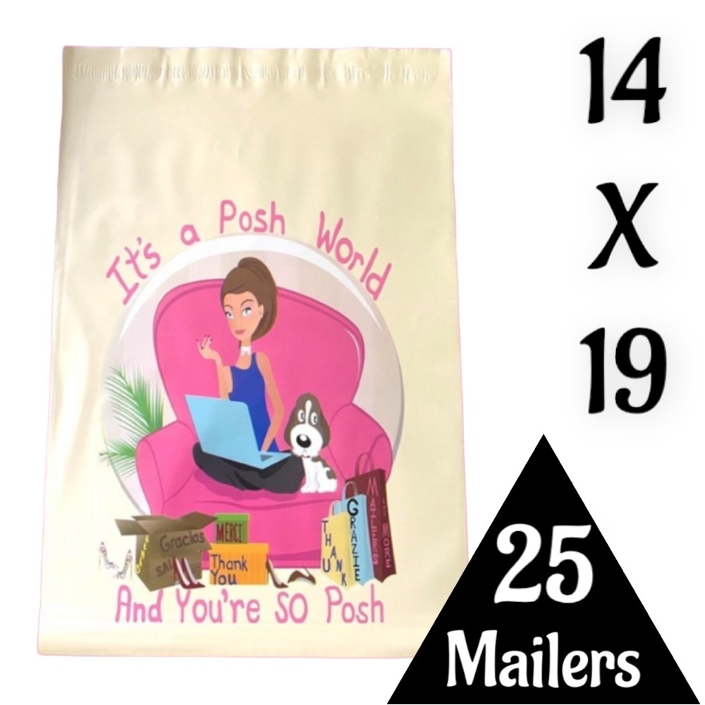 25 14X19 Posh World Poly Mailers PRICE IS FIRM - Picture 7 of 12